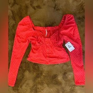 Free people NWT blouse crop